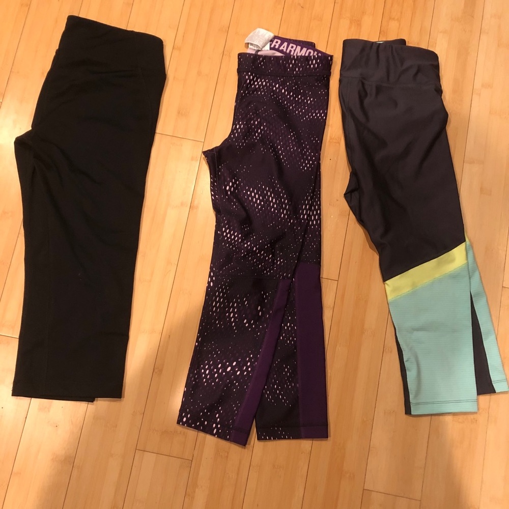 3 Under Armour Capri Pants